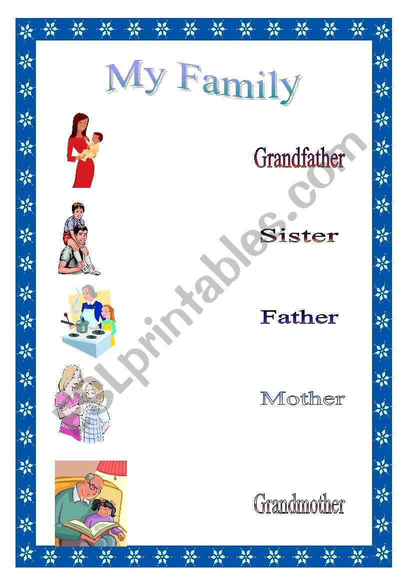Family Matching worksheet