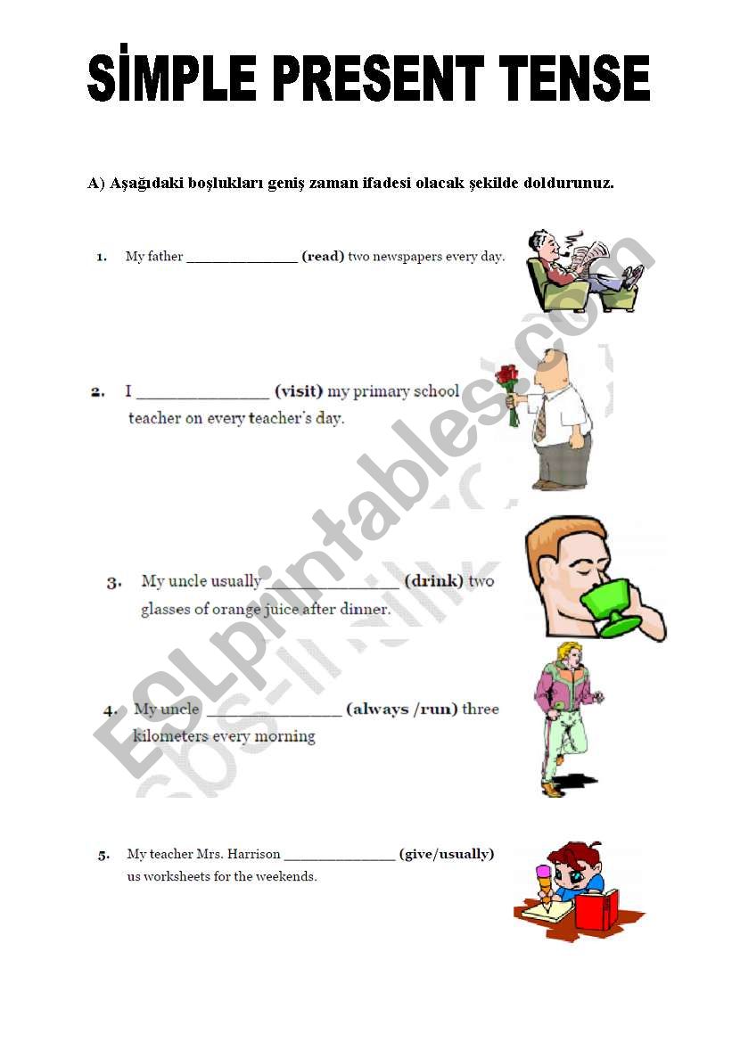 simple present worksheet