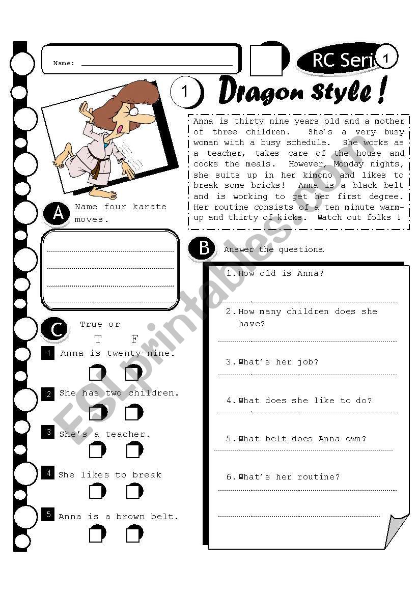 RC Series 16 - Dragon Style (Fully Editable + Answer Key)
