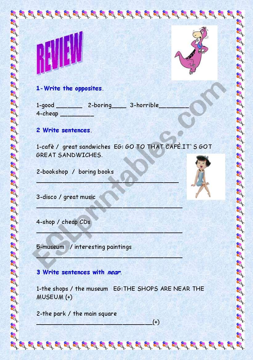 REVIEW  worksheet