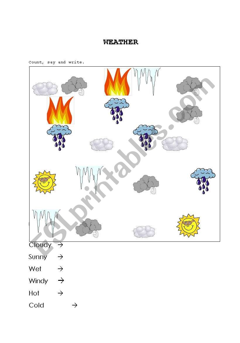 Weather worksheet