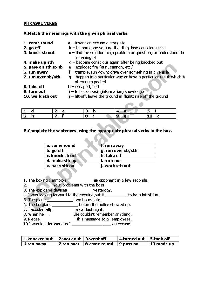 face2face-upper intermediate unit 4A phrasals