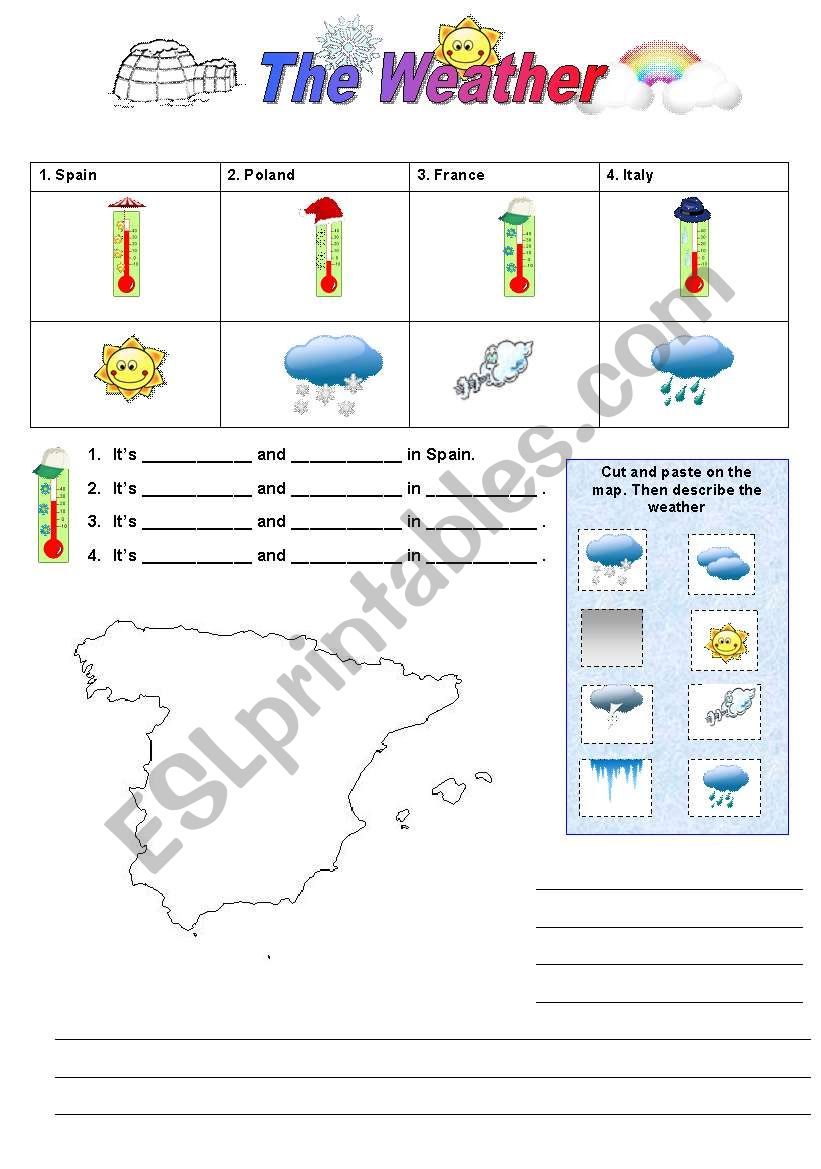 THE WEATHER (6/6) worksheet