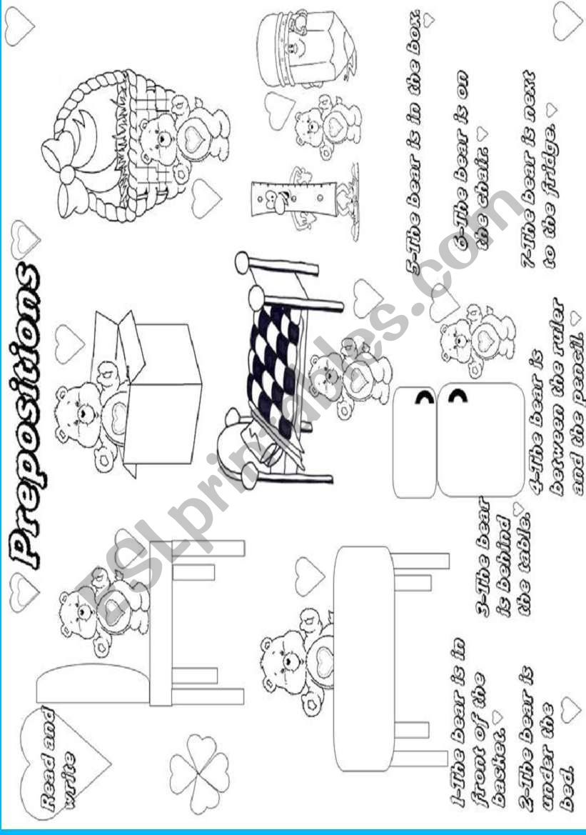 prepositions worksheet