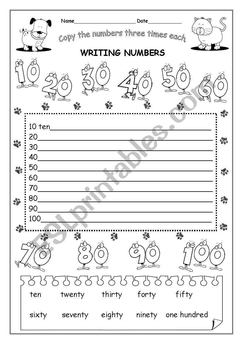 PART3/3   WRITING NUMBERS 10-100