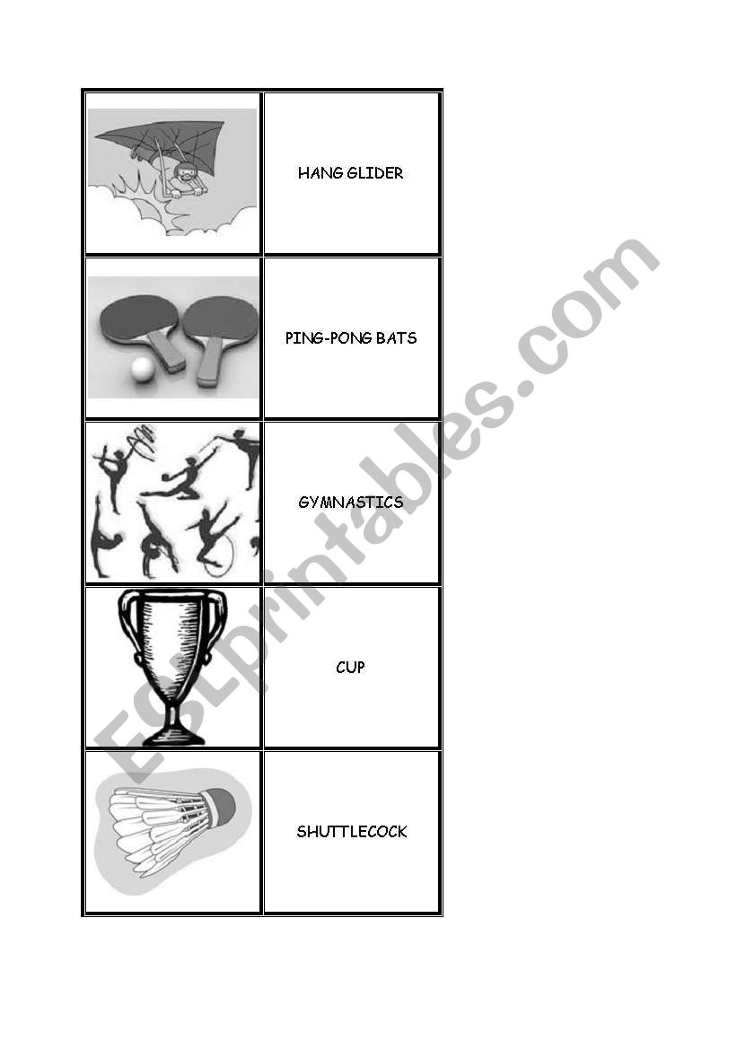 sports memo part 1 worksheet