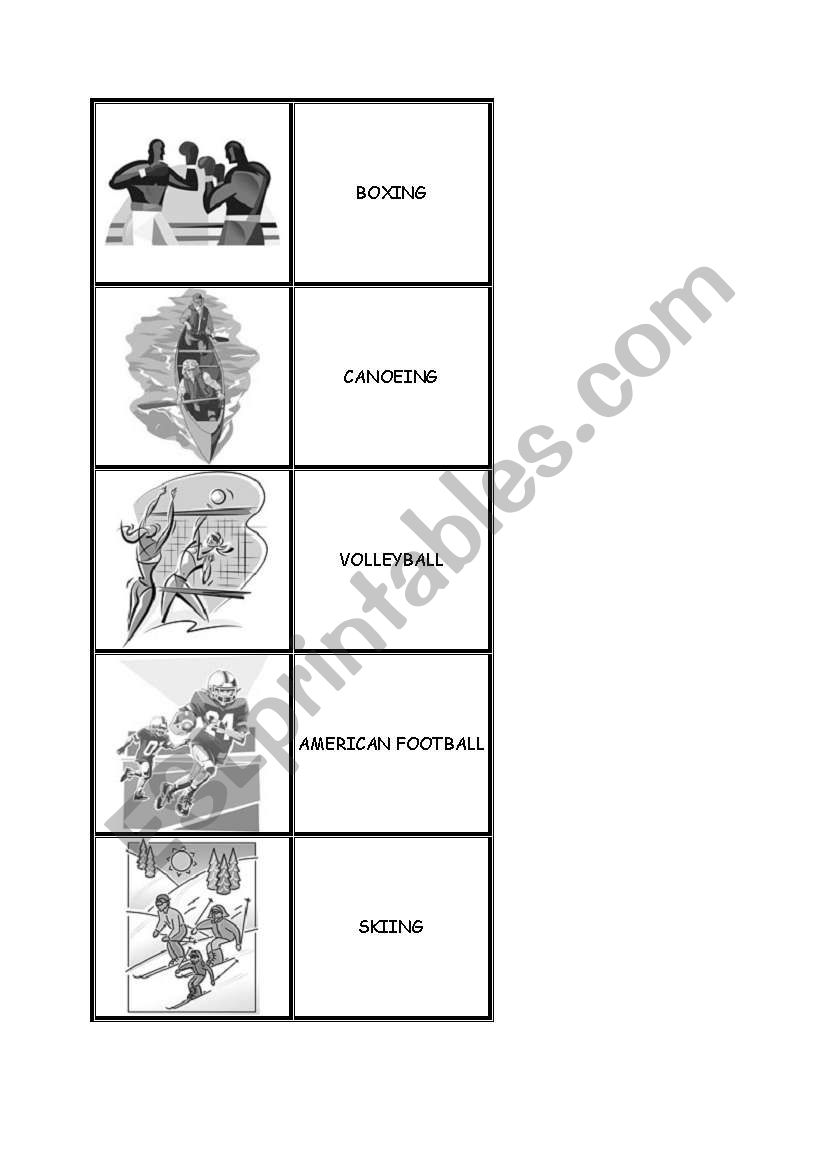 sports memo part 2 worksheet