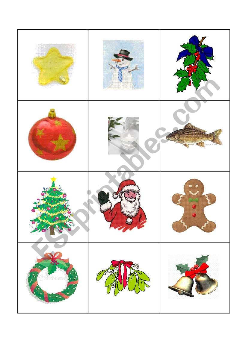 Christmas Memo worksheet