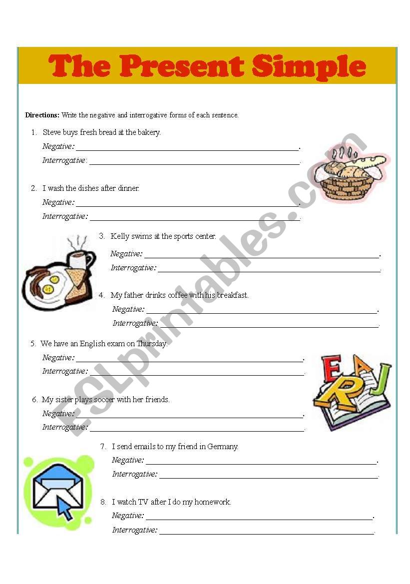 Present Simple: Negative & Interrogative Forms