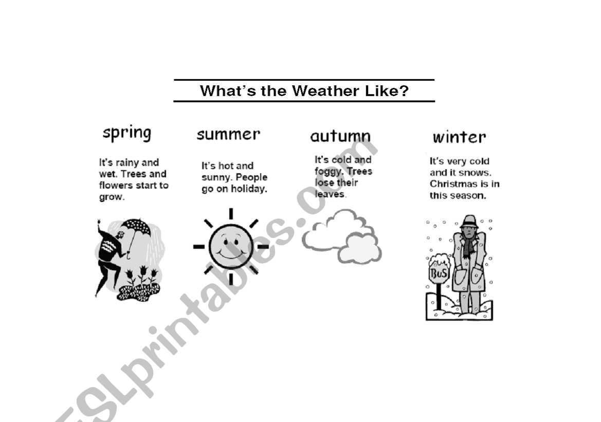 weather-seasons worksheet