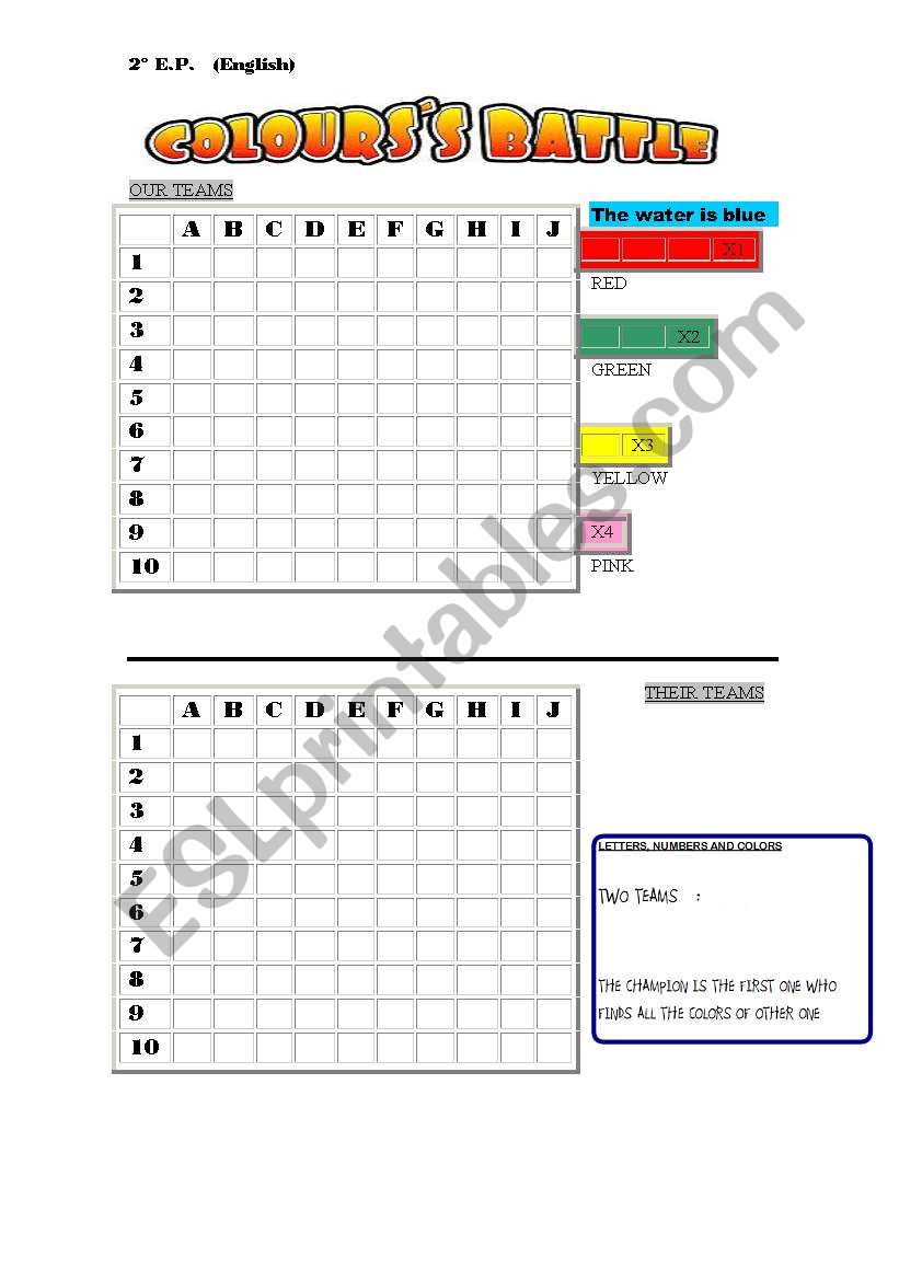 battles ship worksheet