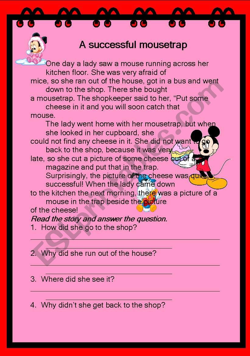 A successful mousetrap worksheet