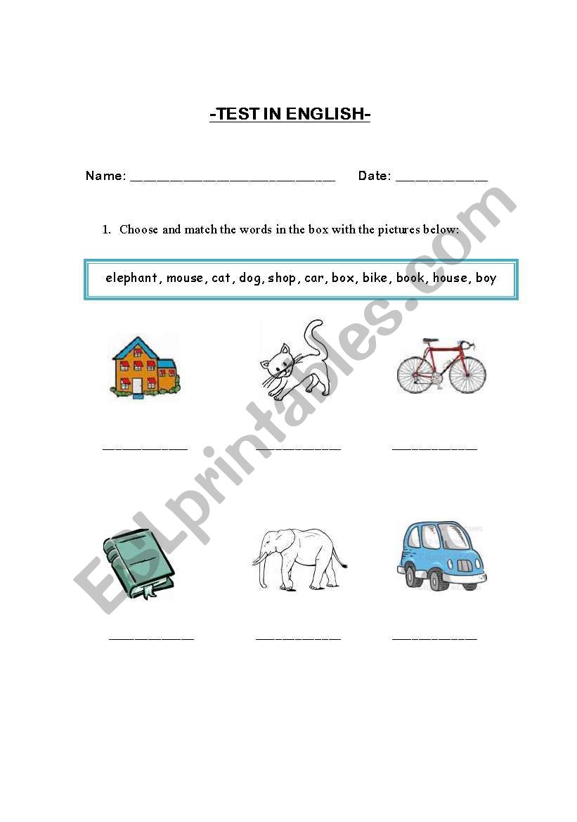 vocabulary-this/that-a/an worksheet