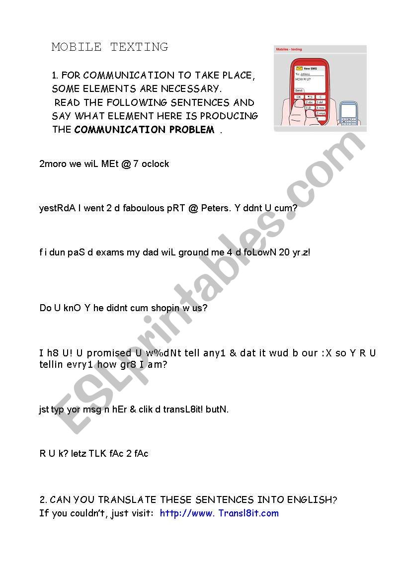 lingo writing worksheet