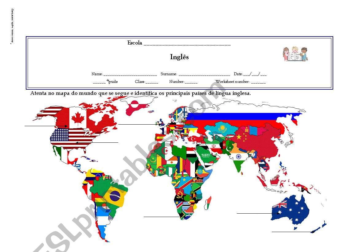 English world worksheet