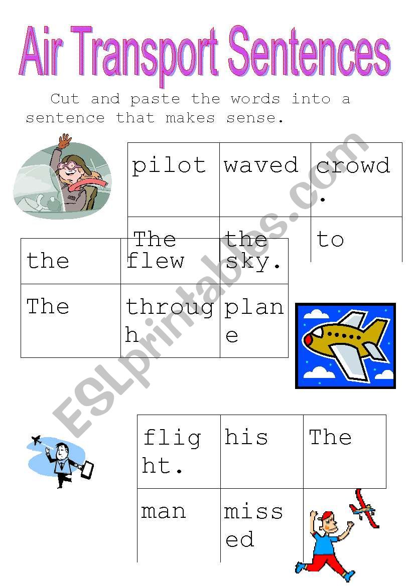 Air Transport Sentence Reconstruction