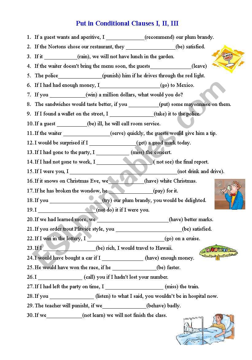 mixed conditionals worksheet