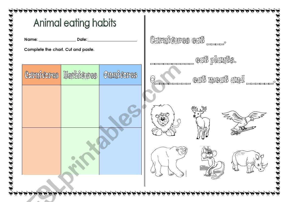 animal eating habits (cut and paste)