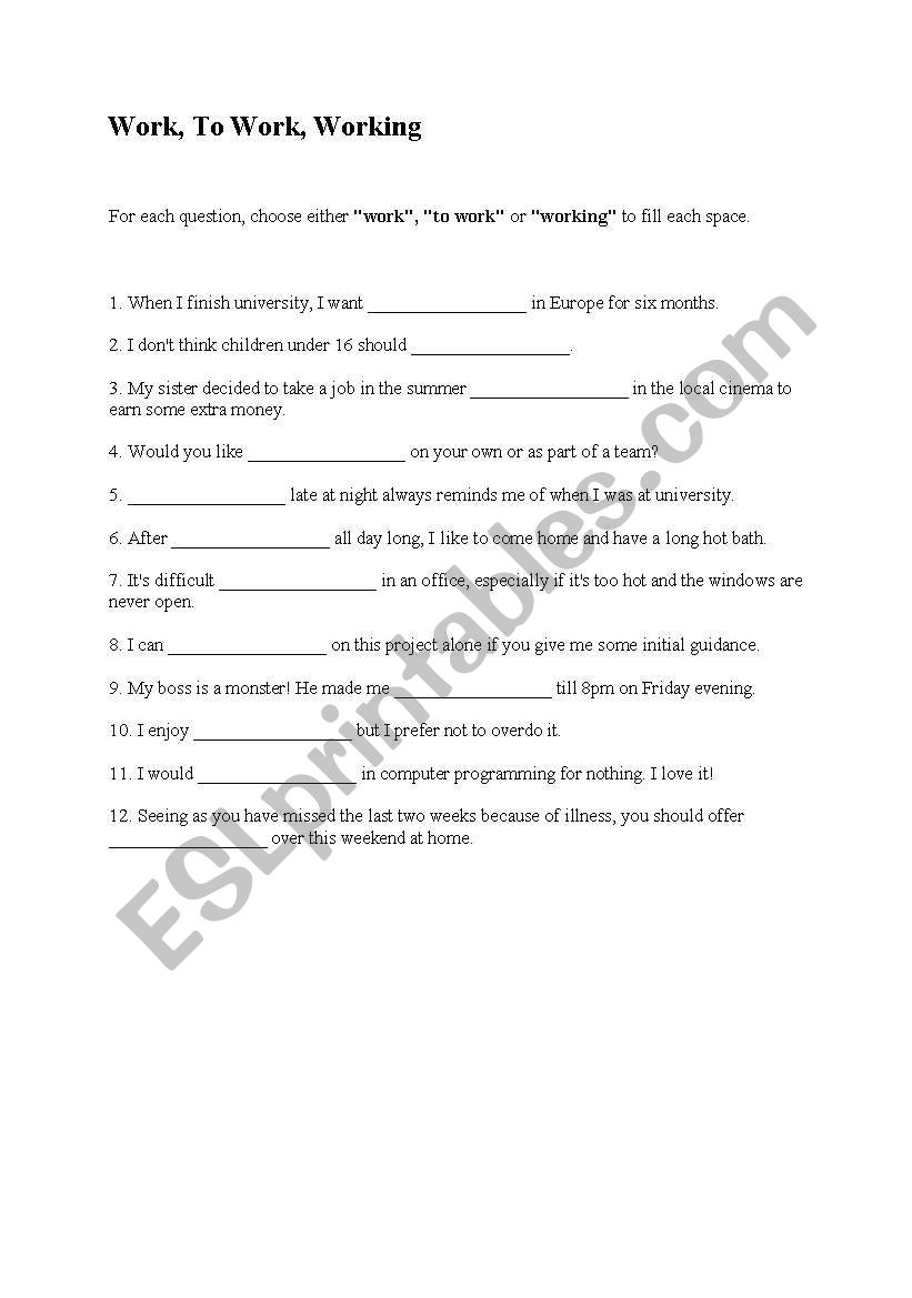 simple present vs progressive worksheet