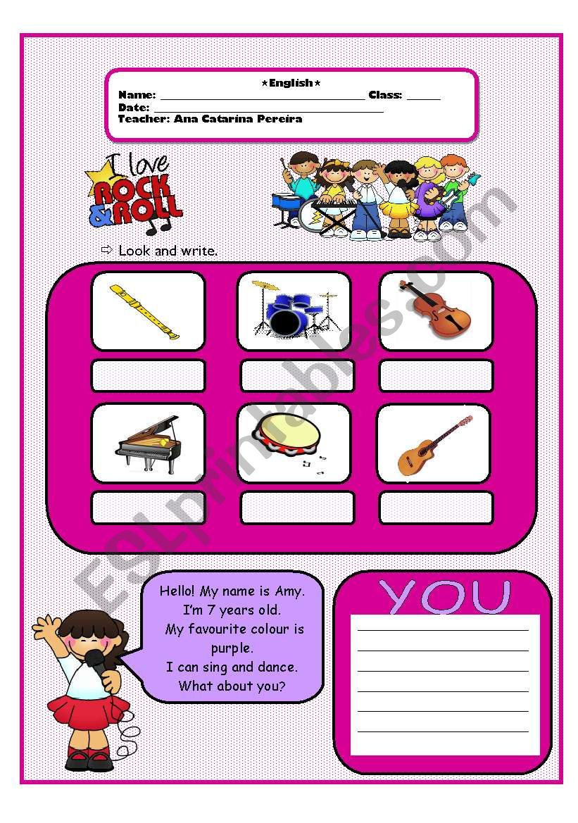 Music worksheet