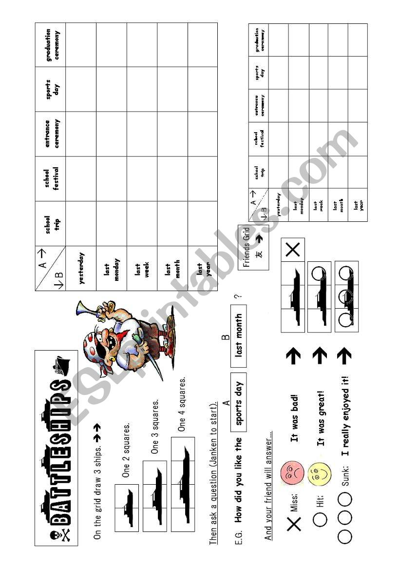 Battleships Communication (School Events)