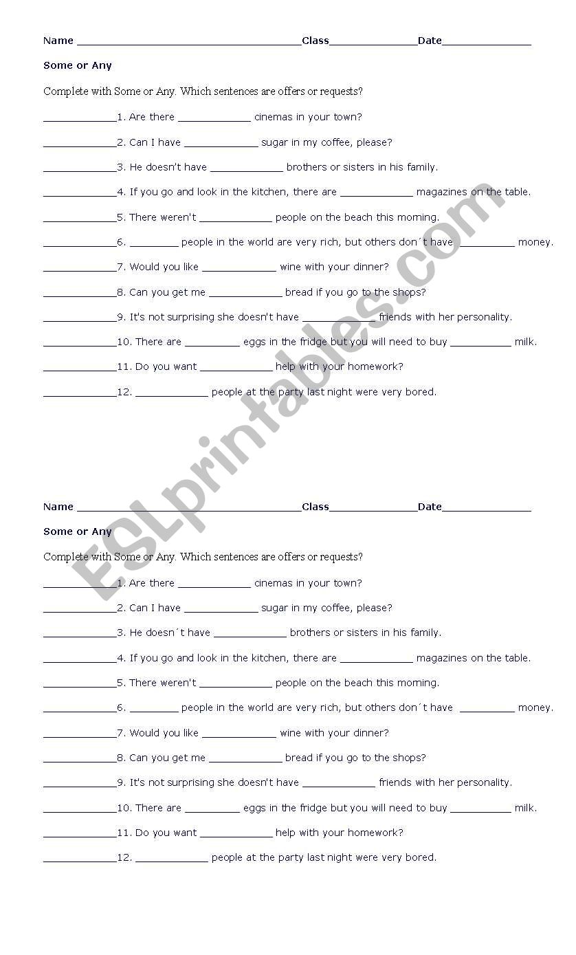 some/any worksheet