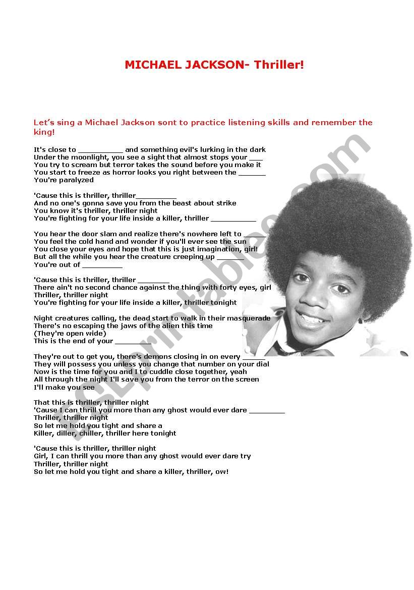 thriller-michael-jackson-esl-worksheet-by-marivalle