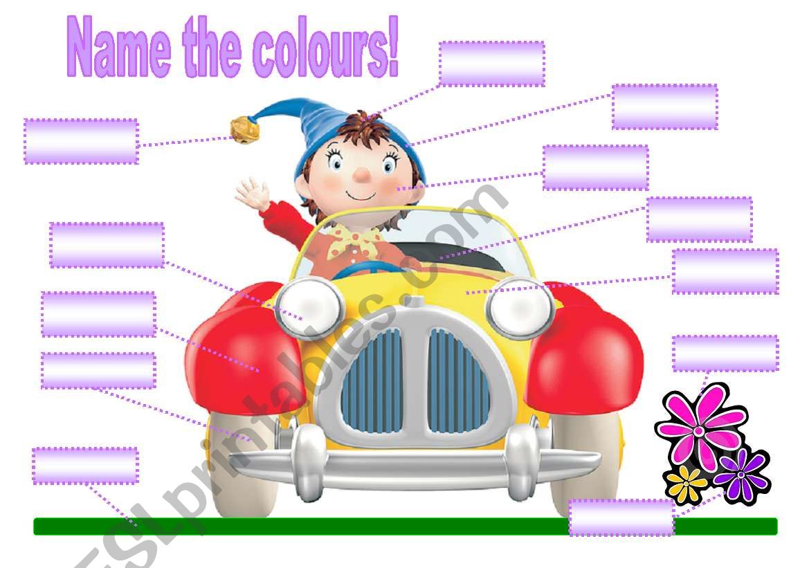 name the colours worksheet