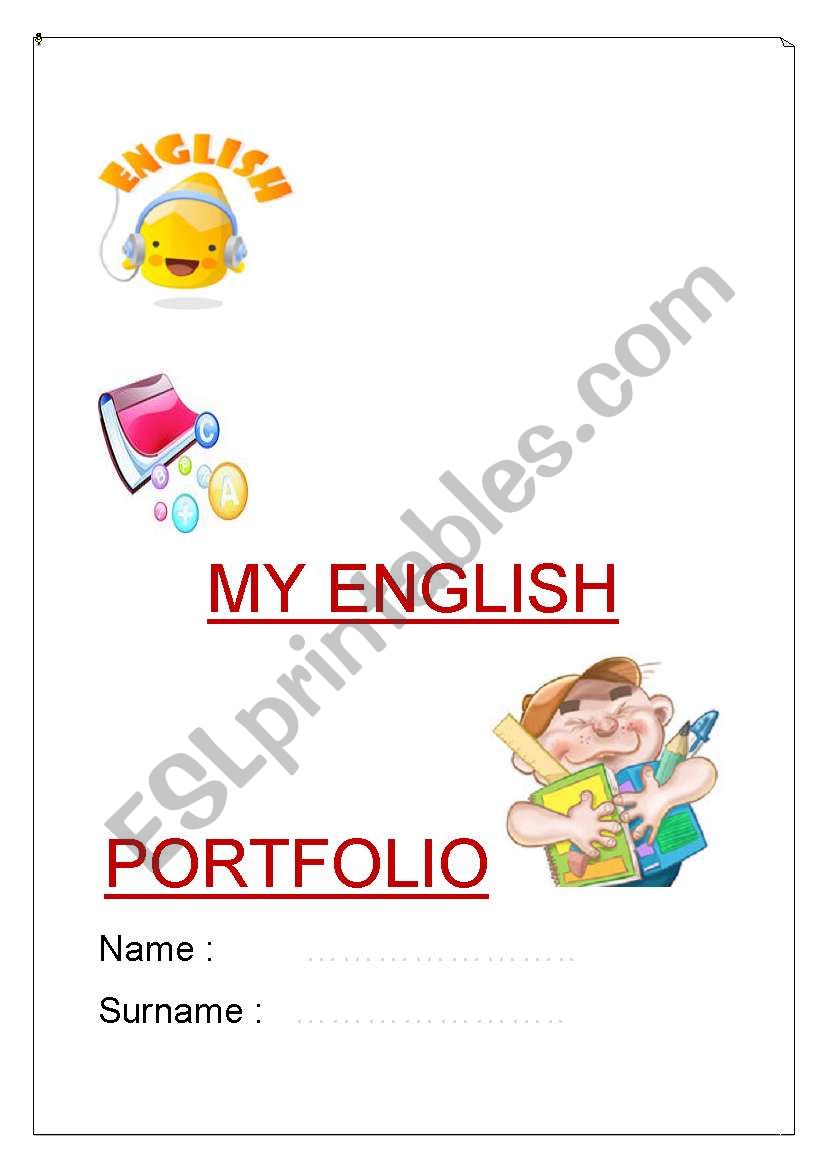 front page portfolio worksheet