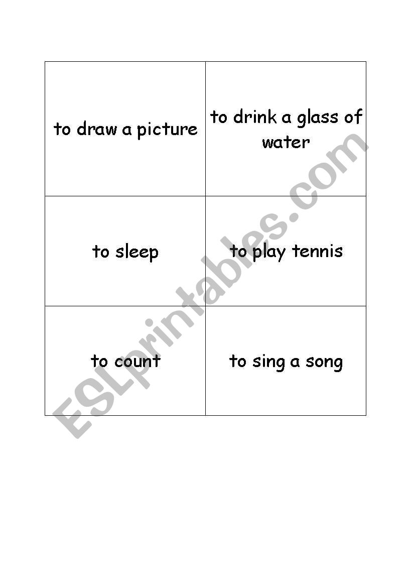 present progressive pantomime activities