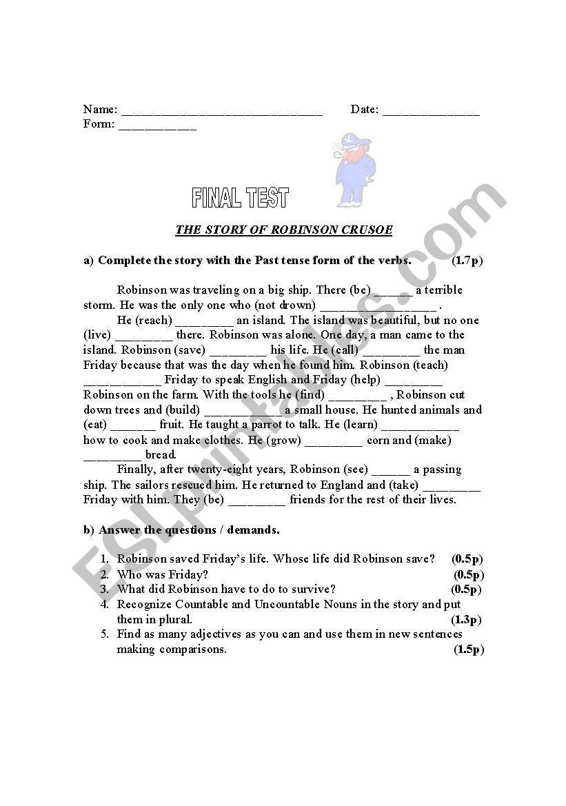 simple past  worksheet