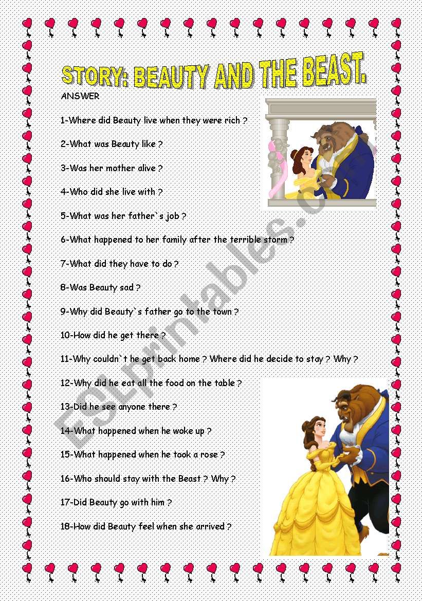 STORY THE BEAUTY AND THE BEAST