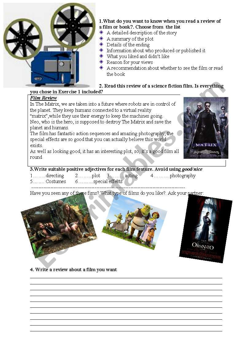 film review worksheet