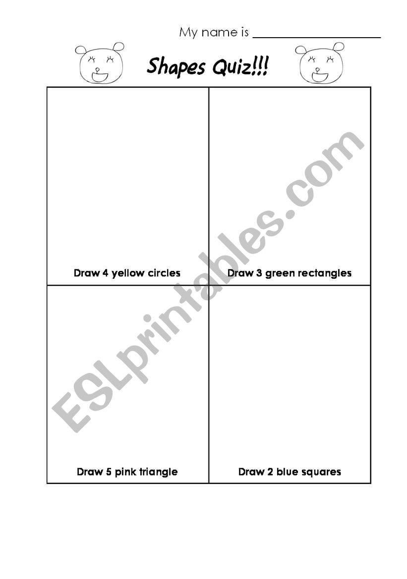 shapes drawing worksheet