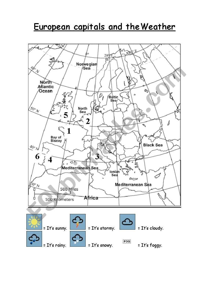 European Capitals and the Weather