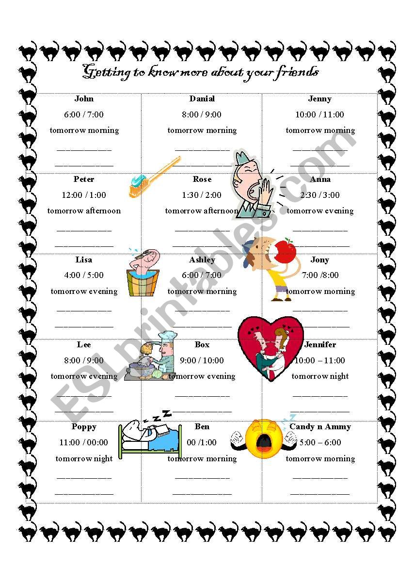 Future Continuous worksheet