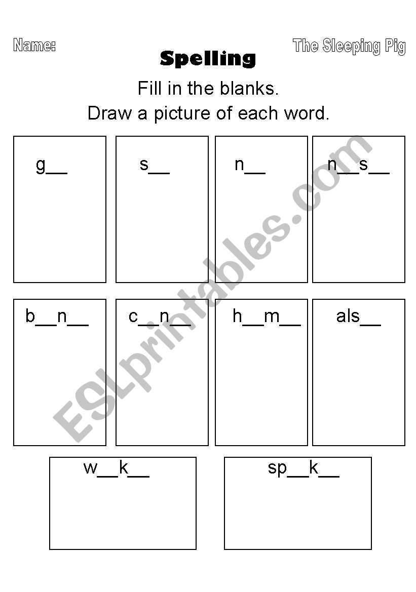 LONG O worksheet