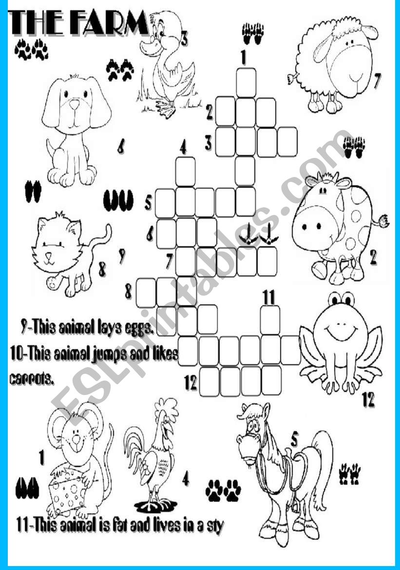 animals worksheet