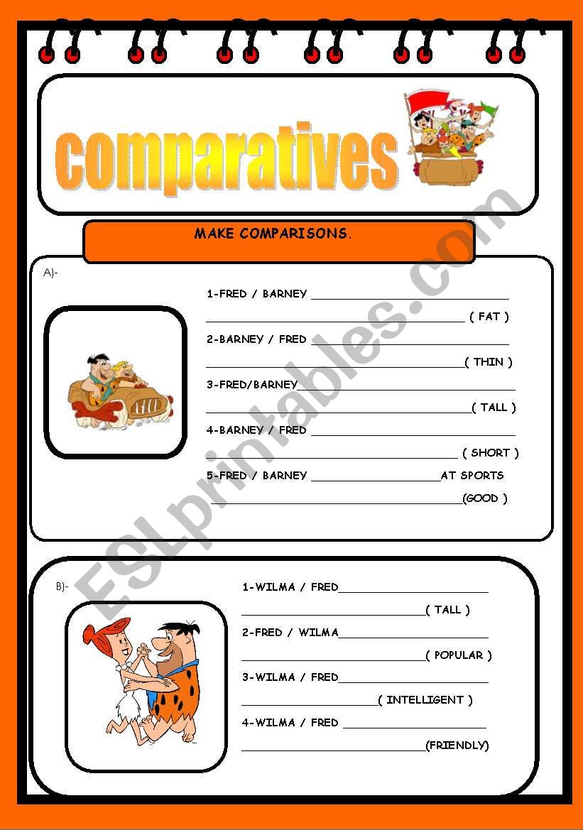 COMPARATIVES / SUPERLATIVES worksheet
