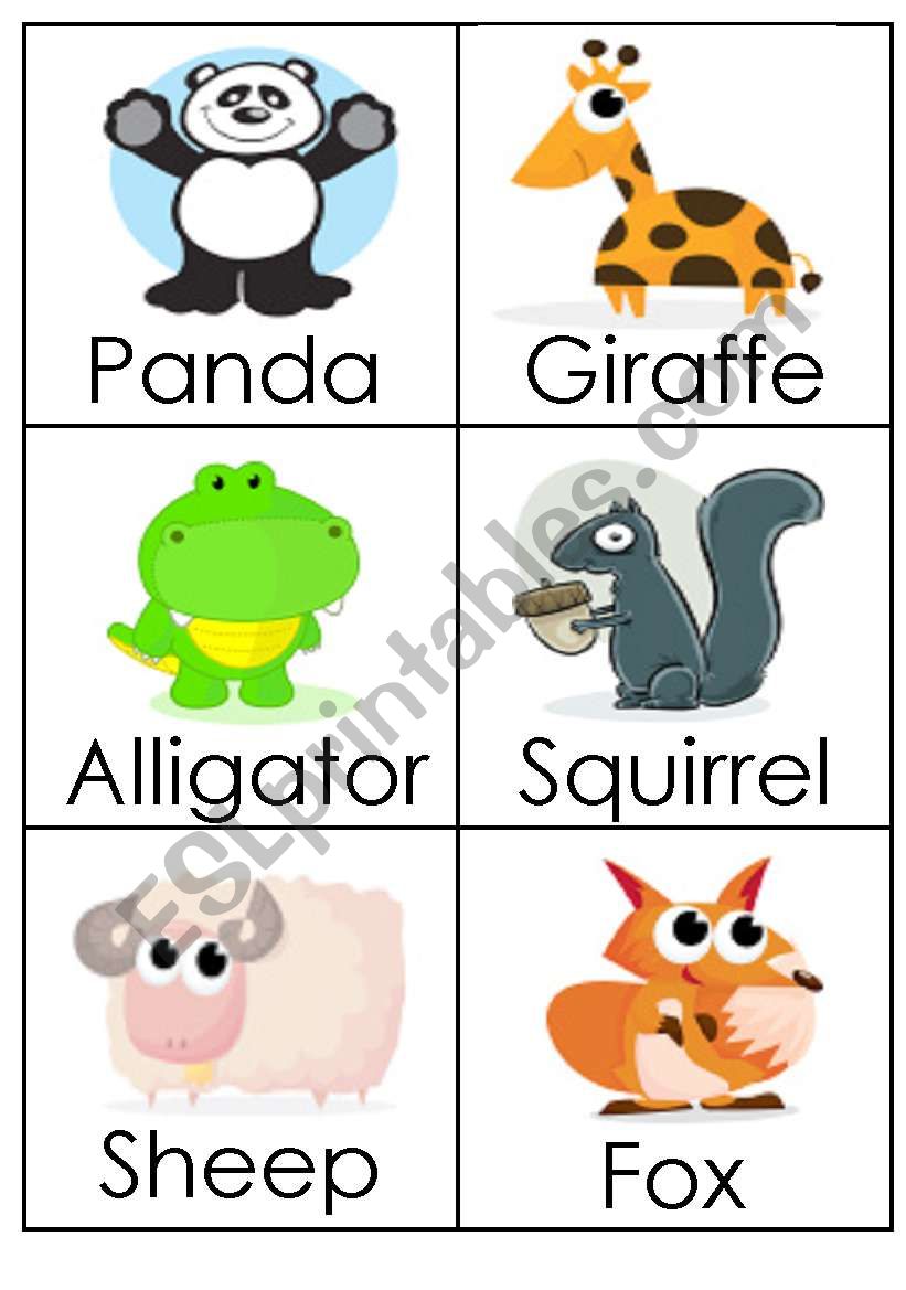 Animals (3) worksheet