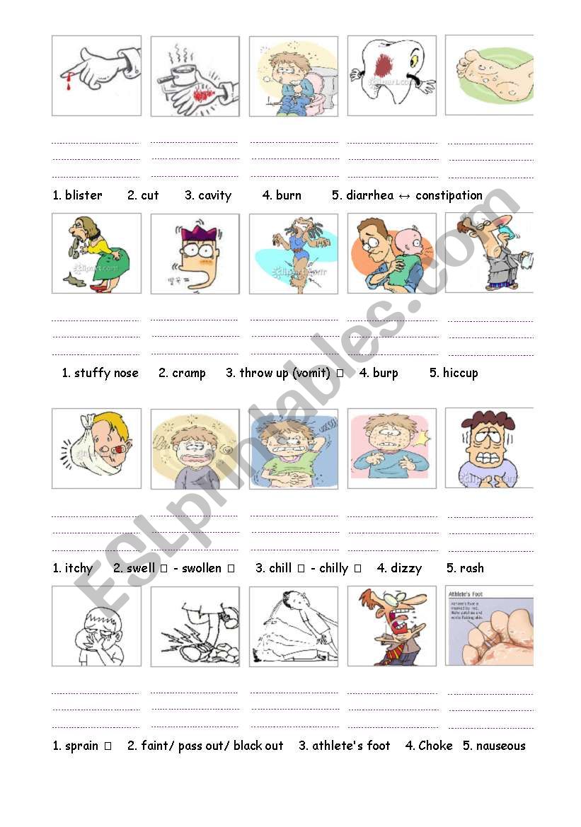 Health Problems (3) worksheet