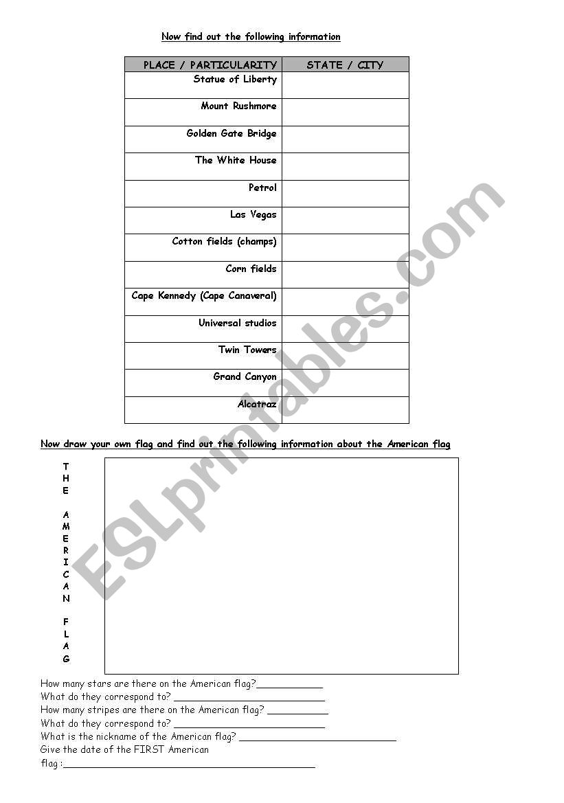 the USA geography history money and states N2