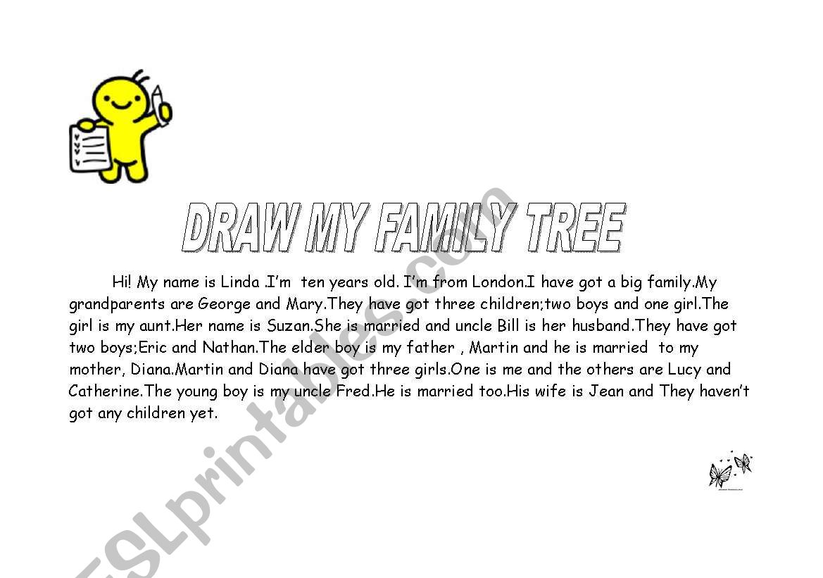 family tree worksheet