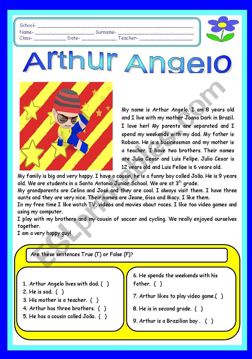 Artur Angelo worksheet