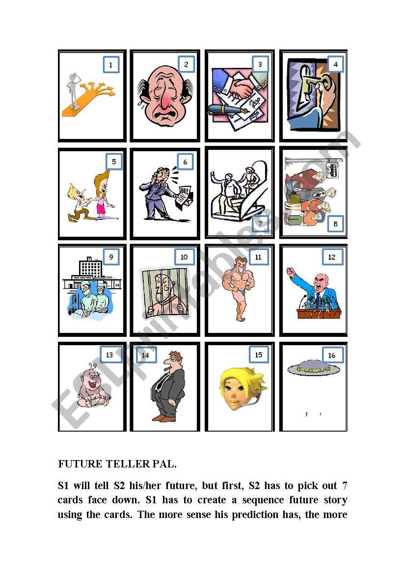 FUTURE TELLER STUDENT PART 1 worksheet