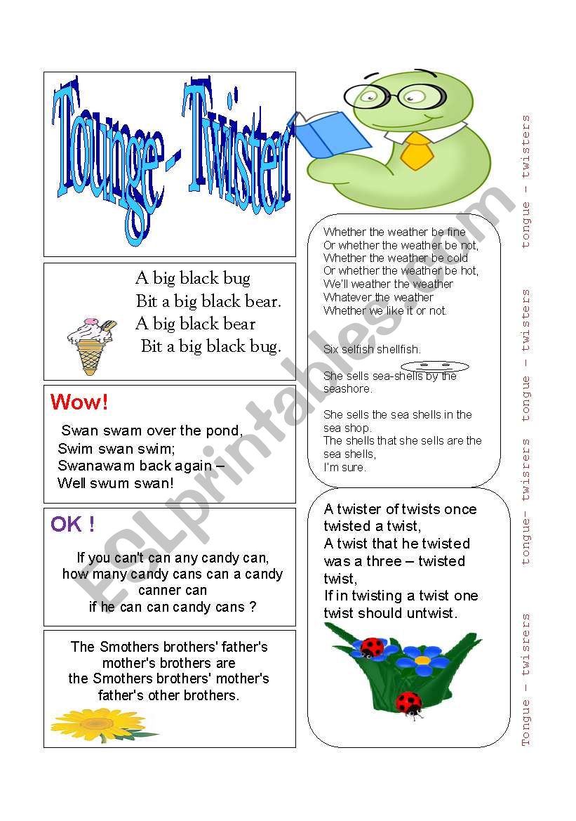 Tongue-Twisters worksheet