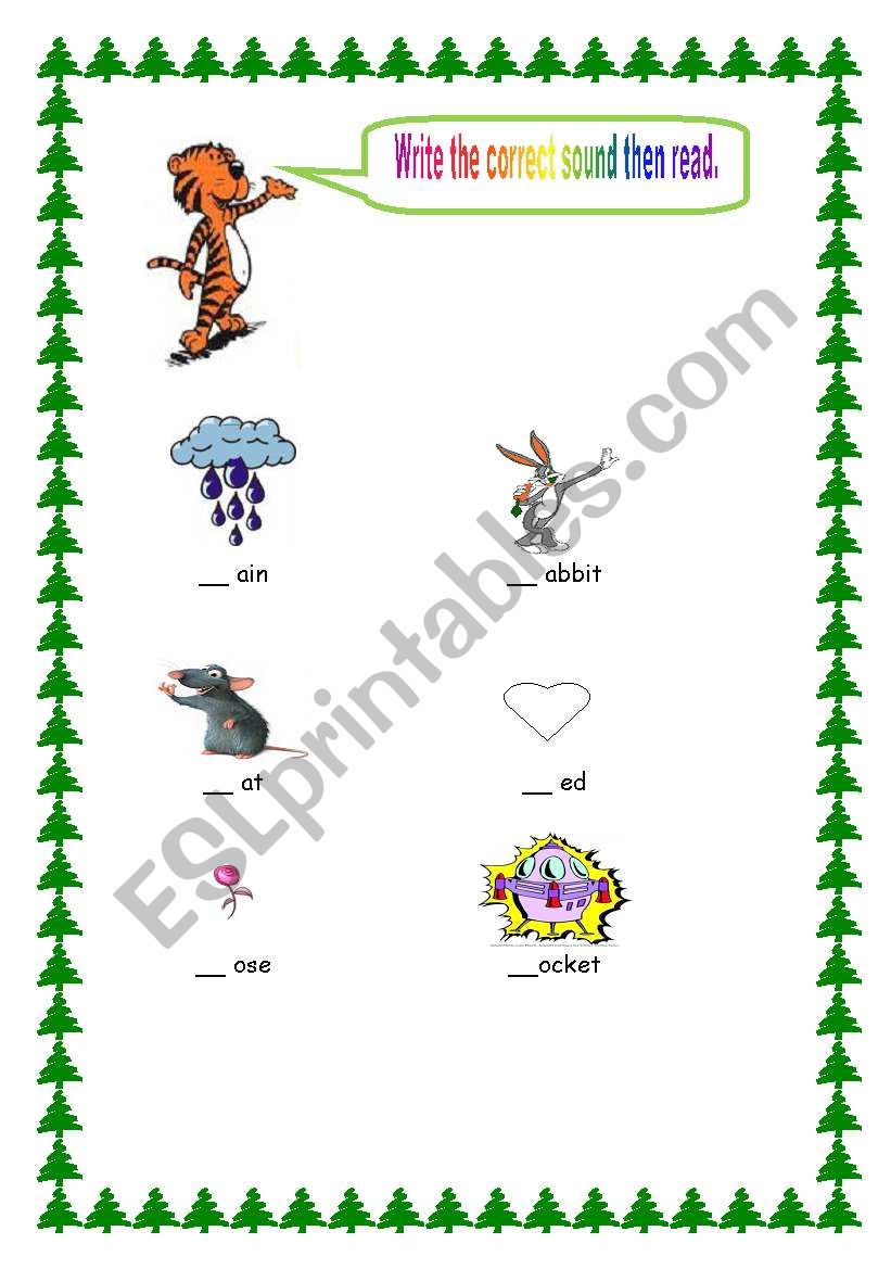 Alphabets worksheet