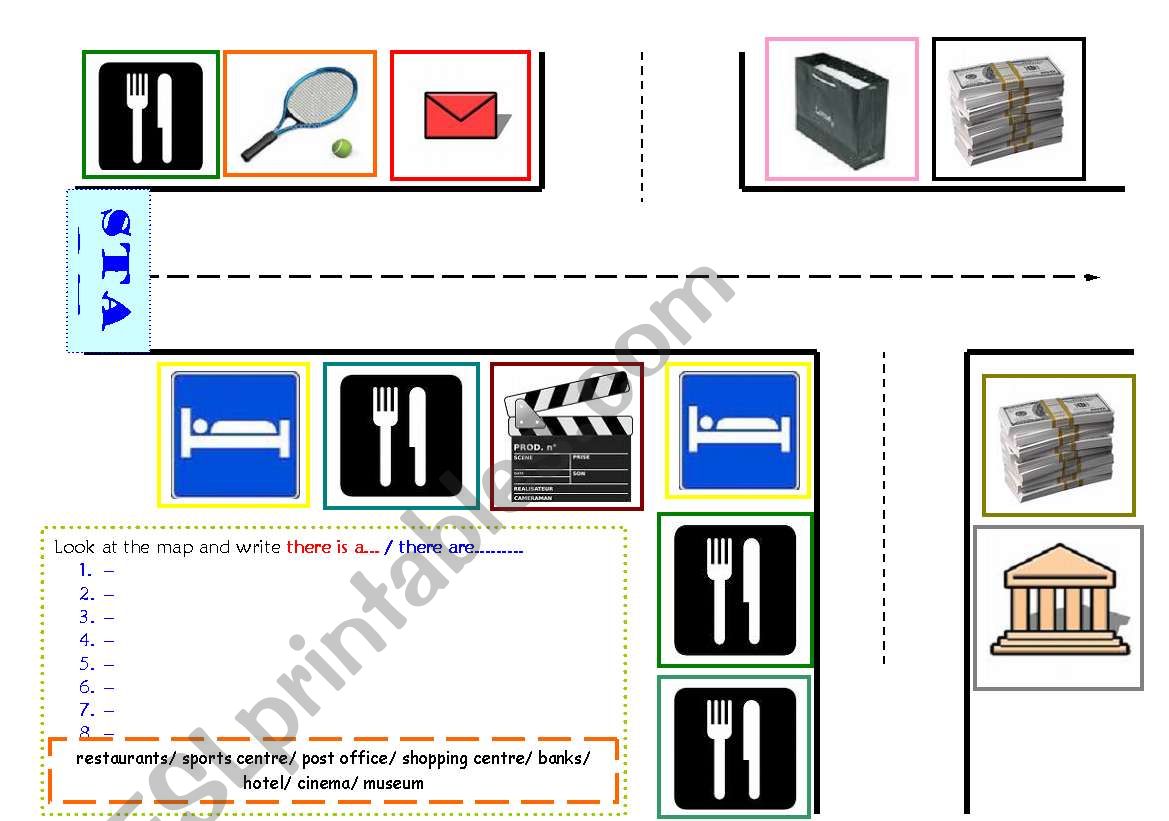 There is/ there are worksheet