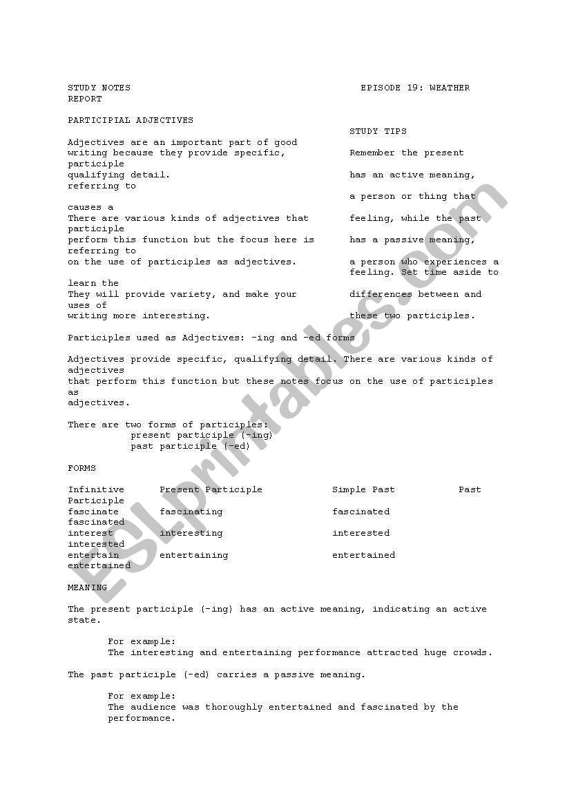 gyy worksheet