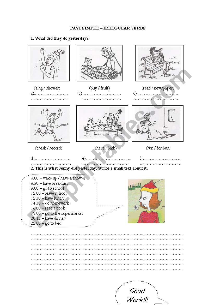 Irregular verbs - Past Simple - Part II